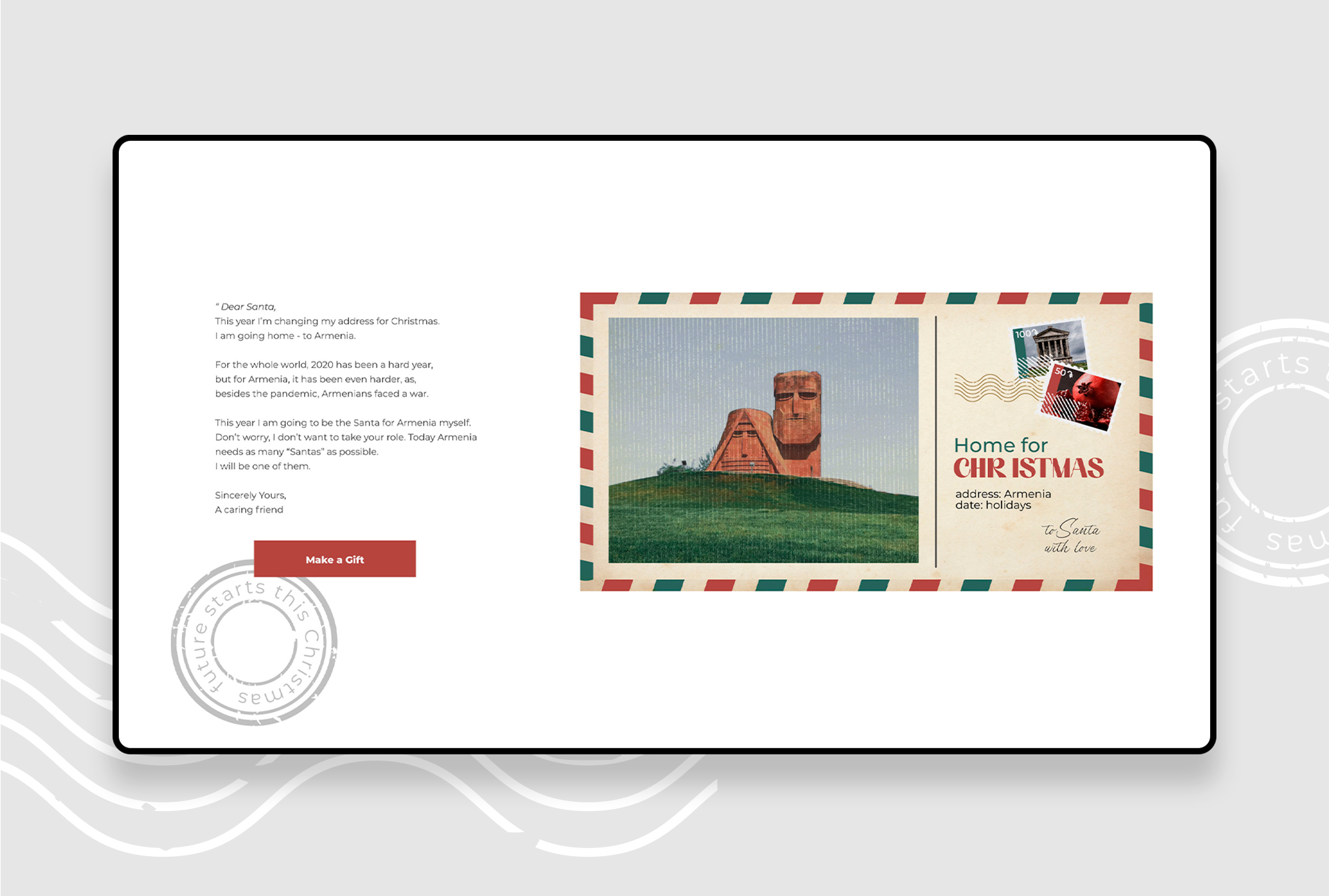 CAMPAIGN DESIGN FOR HOME FOR CHRISTMAS